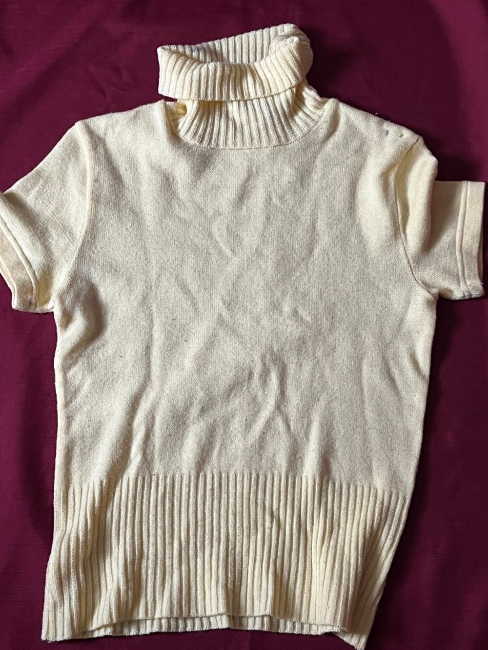 Super Cute Yellow Short Sleeve Turtle Nect Size  M  for womens from Links&Links